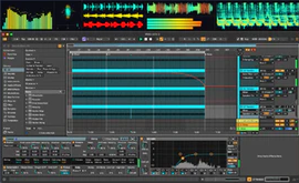 Workspace layout — DAW session